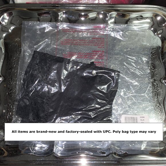 Set of 3! Thongs Large Panties Bramour Tribeca L FITS 29-30" Lacy Briefs Black - Picture 13 of 16